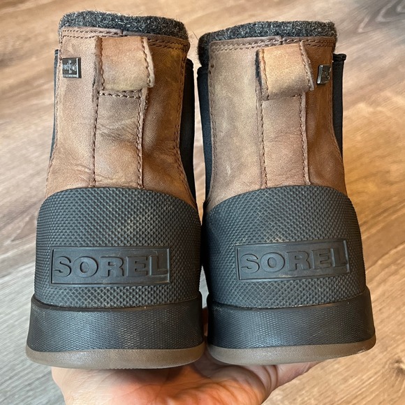 Sorel Ankeny II Chelsea Boot Brown Leather Waterproof Insulated Men 13 UK12 EU46 - Picture 6 of 9